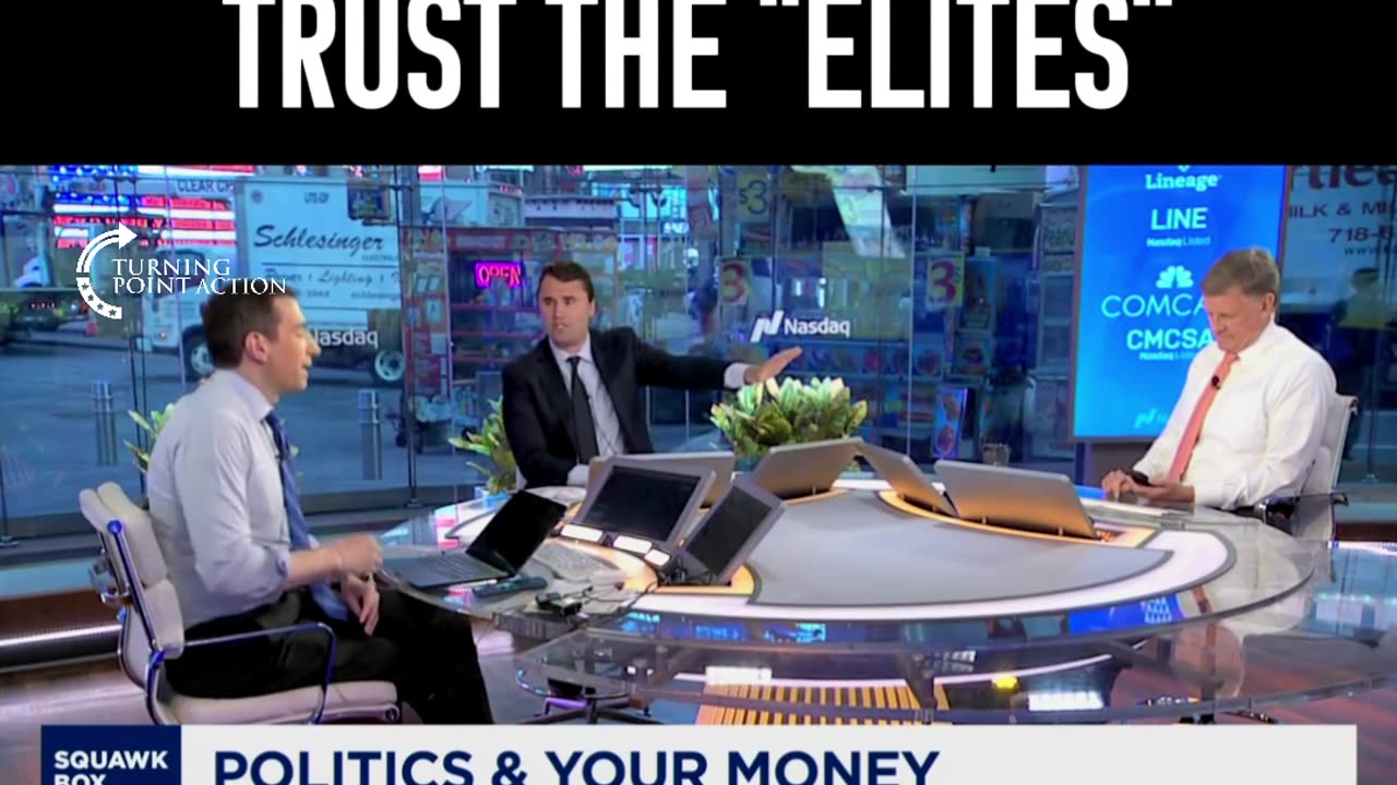 Charlie on CNBC dropping red pills MSNBC next?