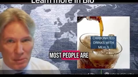 Never drink carbonated drinks with a meal