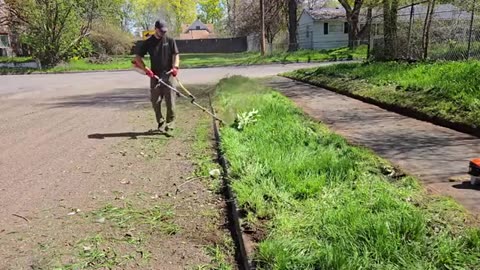 I Felt Like An ARCHEOLOGIST Digging Up This BURIED Sidewalk (Neighbors SHOCKED)_part11