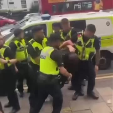 He assaulted another officer prior to this clip.