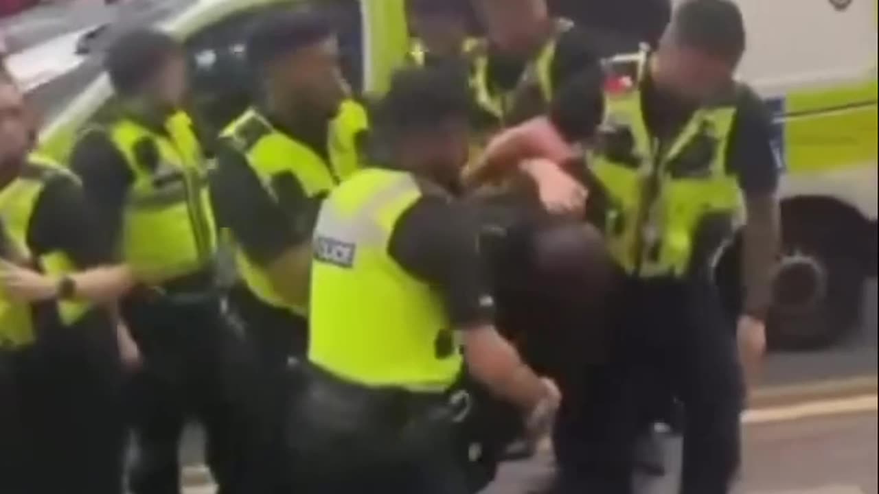 He assaulted another officer prior to this clip.