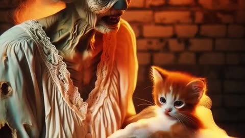 OMG! Zombie Grandma Breaks Into Kitten House #cat #rescue #zombies #sad #catlover