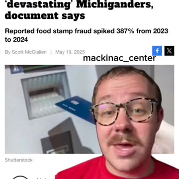 Michigan Health Department records request shows in just 1 year food stamp fraud increased 387%