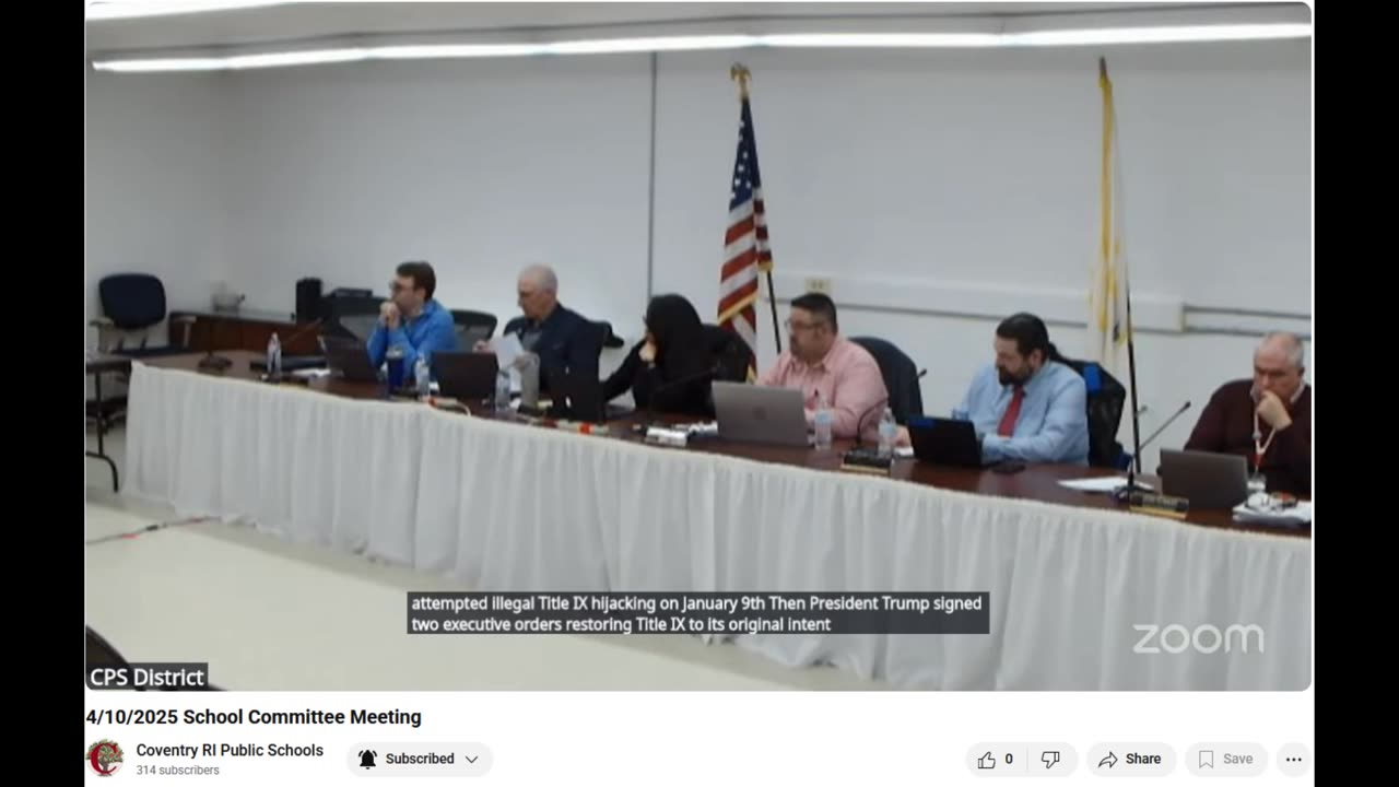 Bob Chiaradio Lambasts Coventry, RI School Committee For Maintaining Trans Policies That Violate 1972 Title IX Law