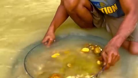 Penemuan langka, menemukan material sungai banyak mengandung emas #goldrush #viralshorts #goldhunter