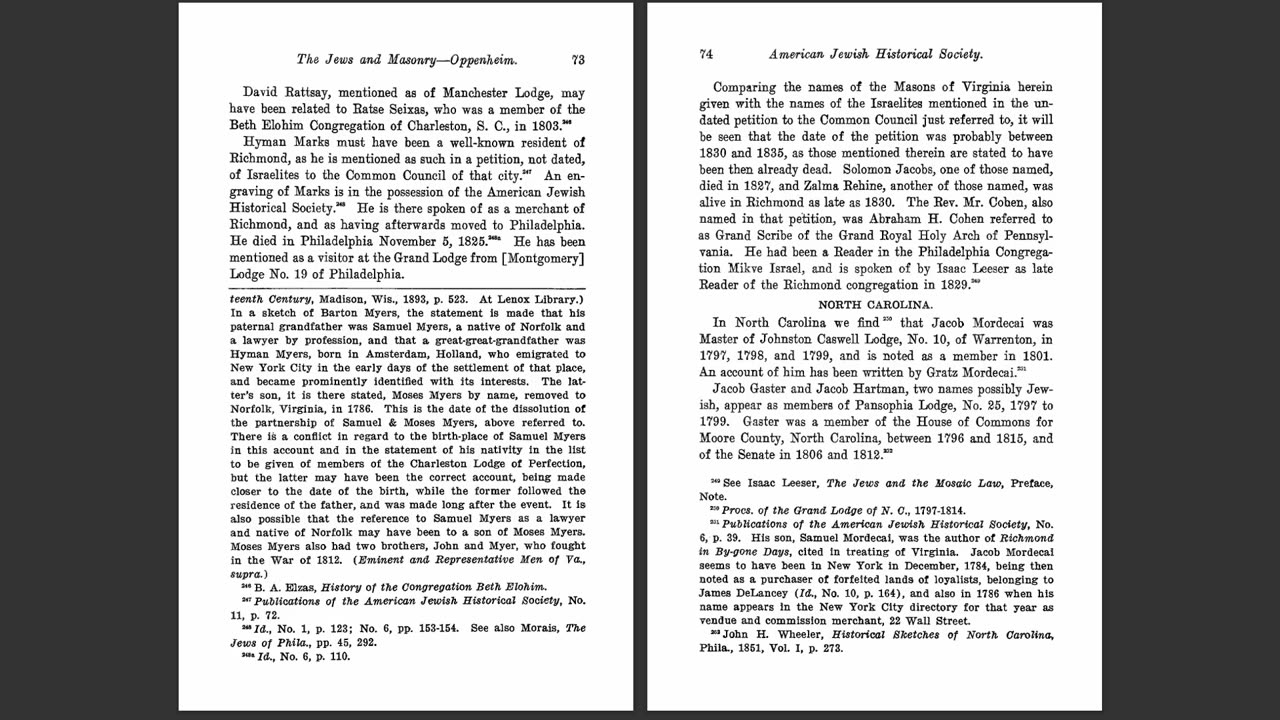 The Jews and Masonry in the United States before 1810 by Samuel Oppenheim (1910) 5 of 6