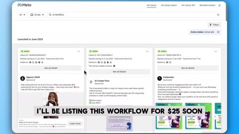 I automatically track competitors' Facebook ad campaigns daily using this n8n workflow I created