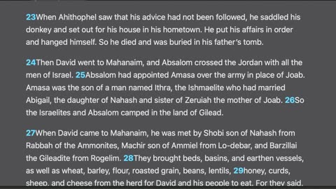 2 Samuel 17