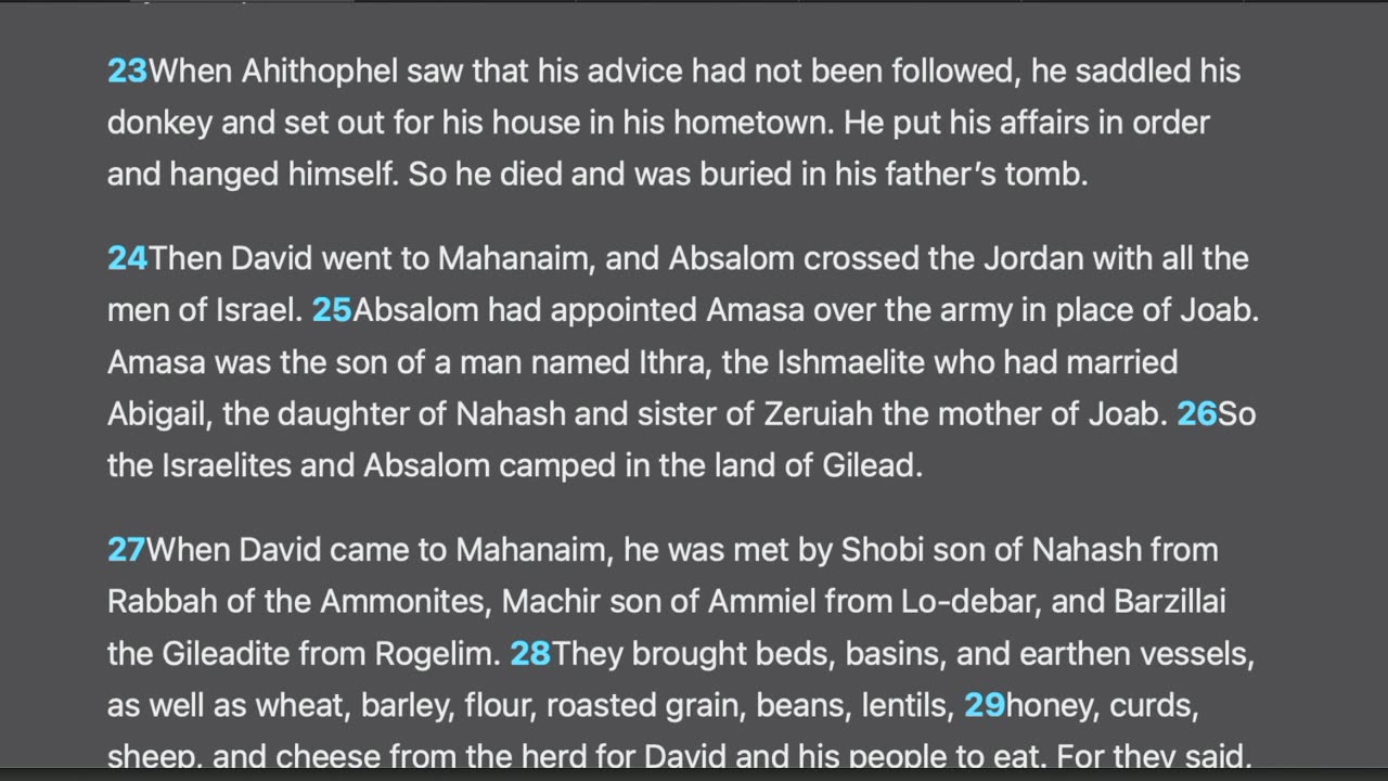 2 Samuel 17