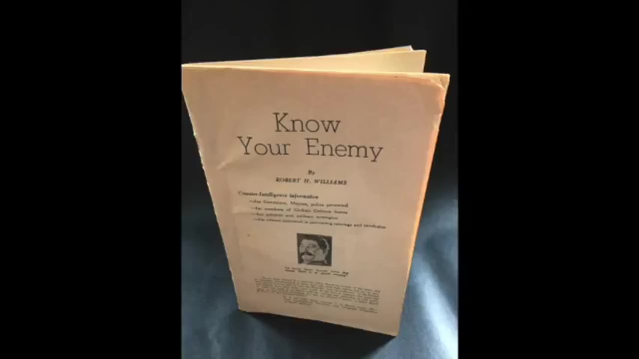 KNOW YOUR ENEMY (1950) MAJ. ROBERT H. WILLIAMS