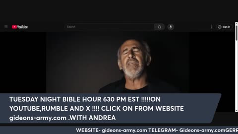 GIDEONS ARMY SUPER TUESDAY 9/23 @ 930 AM EST
