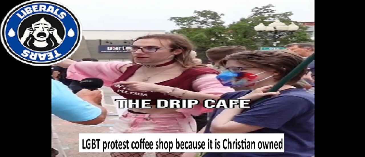 LGBT protest Coffee shop because its Christian owned