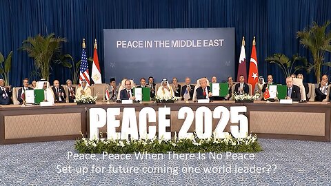 Is This Setting Up Things For The Future Coming One World Leader To Confirm?
