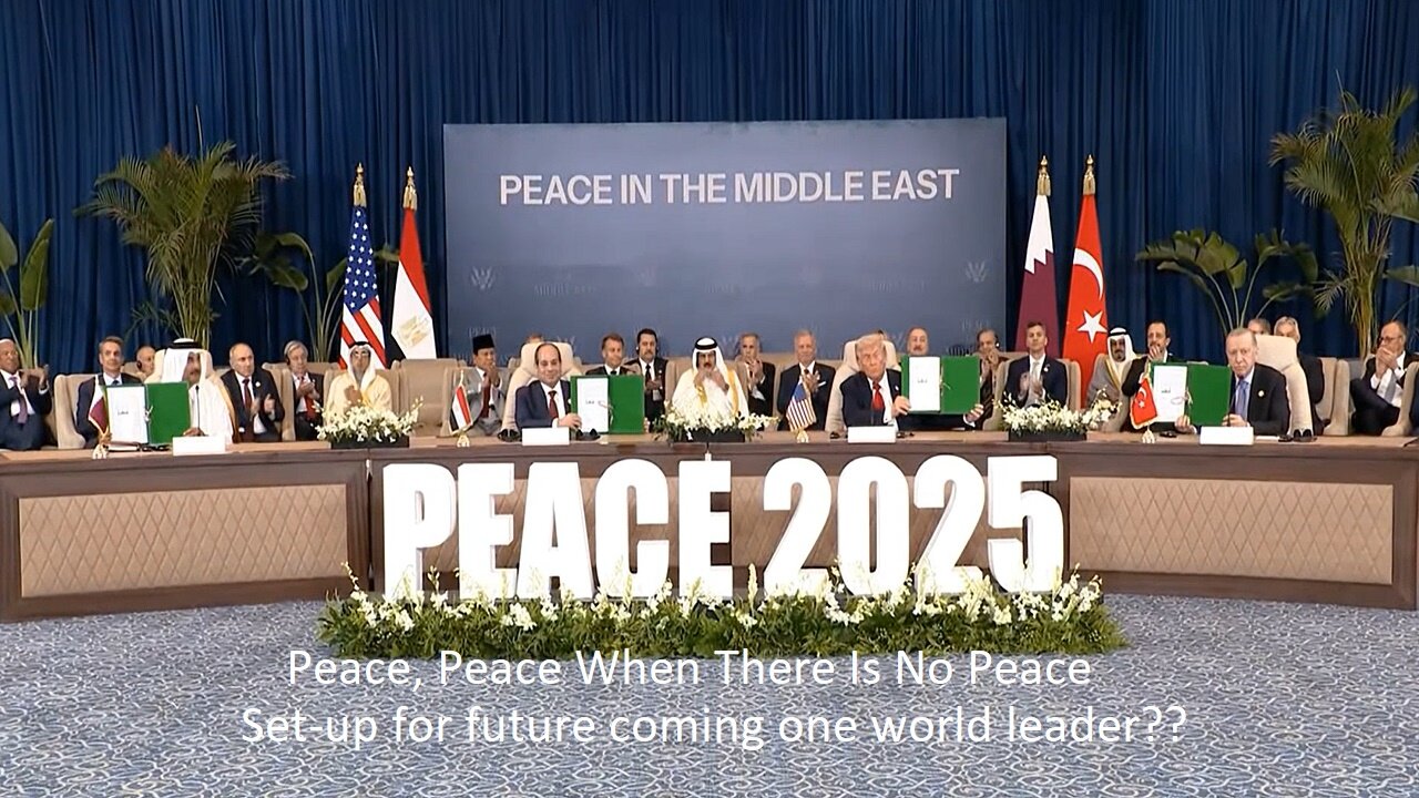 Is This Setting Up Things For The Future Coming One World Leader To Confirm?