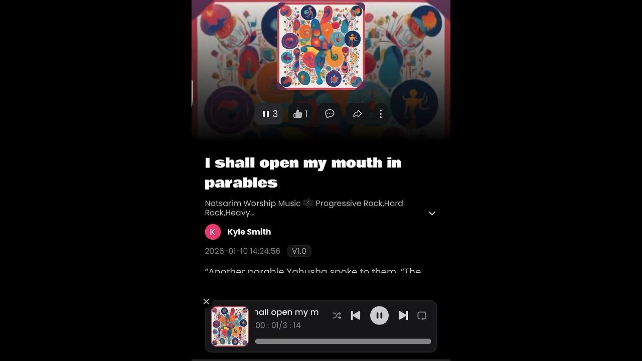 I shall open my mouth in parables