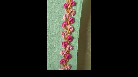 Flower making embroidery trick👍🏻 #empreendedorismo