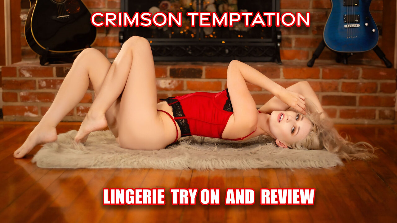 Crimson Temptation Lingerie Set Try On and Review
