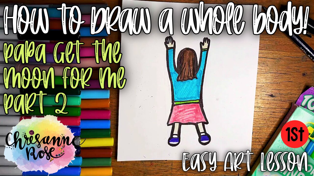 Draw your Whole Body with the Letter H! Papa Please Get the Moon for Me Collage Part 2