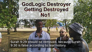 Will Destroys GodLogic Destroyer Muslim At Speakers Corner - If Surah 9:30 Is False Then So Is 9:29