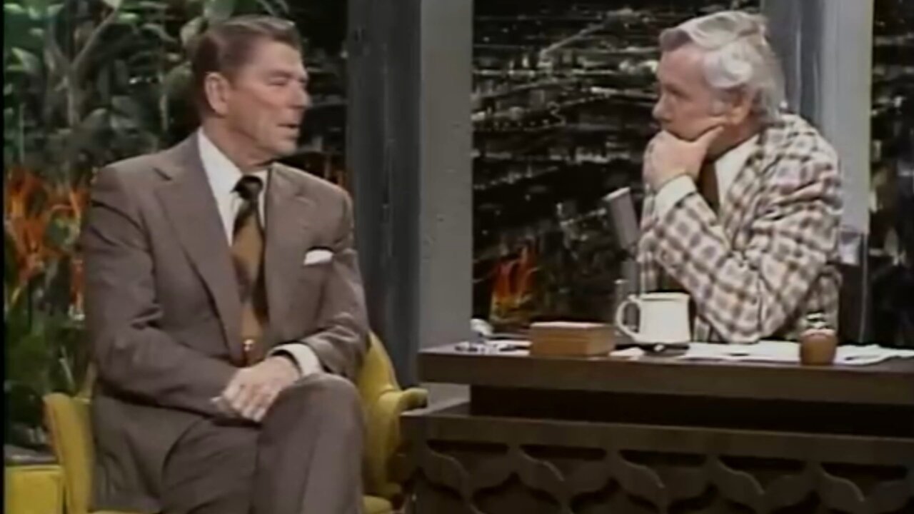 Ronald Reagan -- warns Johnny Carson of Deep State, 1975 #donaldtrump #elonmusk