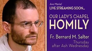 Thursday after Ash Wednesday - February 19, 2026 - OLC HOMILY