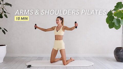 15 Min Toning Upper Body Pilates | Sculpted Arms & Shoulders