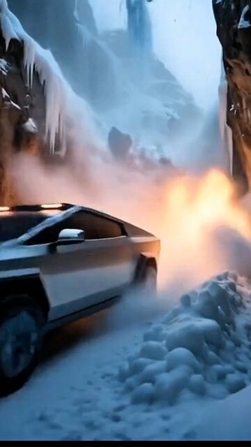 Tesla y car disaster sinkhole