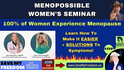 #350 MENOPAUSE Doesn't Have To Be Full Of Hot Flashes, Mood Changes, Weight Gain & Hectic Hormones ...Learn What Your Body Needs To Be "Normal" & Take Control Of This AMAZING Chapter In Your Life! DON'T Do It ALONE...JOIN US!