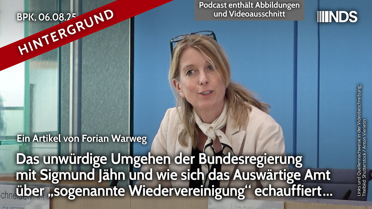 Das unwürdige Umgehen der Regierung mit Jähn. AA echauffiert sich über „sog. Wiedervereinigung“ BPK
