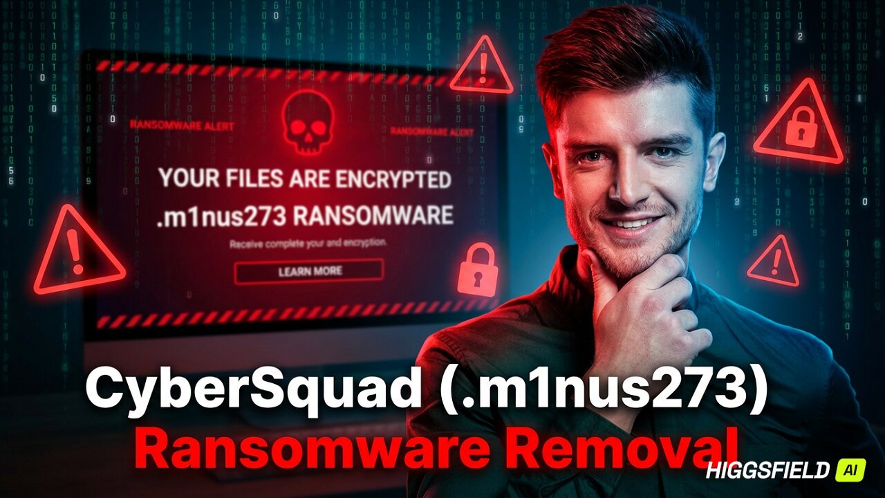 || SOLVED ✅🔘|| CyberSquad (.m1nus273) ransomware virus - removal and decryption