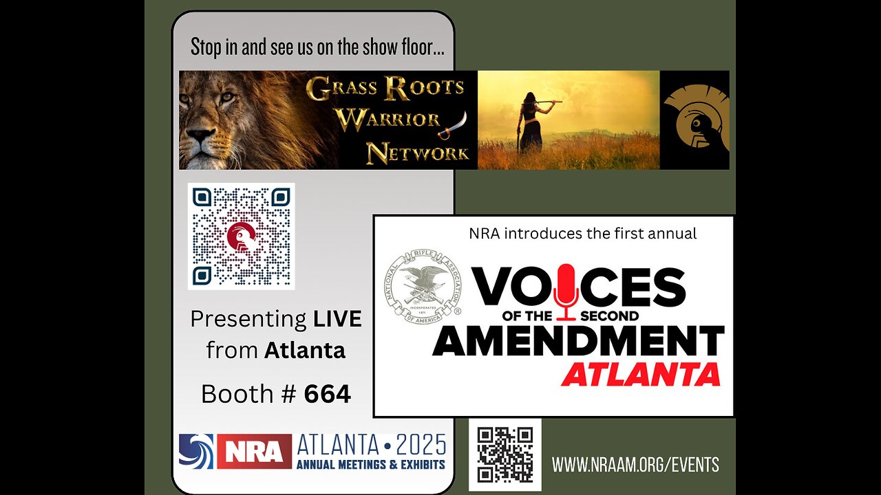 INVITE TO THE NRA ANNUAL CONVENTION - COME SEE US LIVE!!!