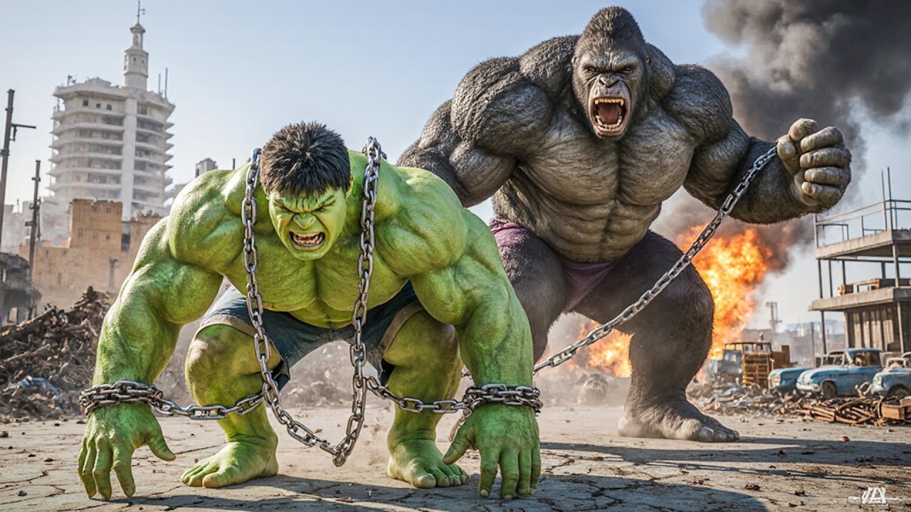 King Kong vs Hulk: Hypnotic Showdown on a Military Cargo Plane | Epic Action Movie: