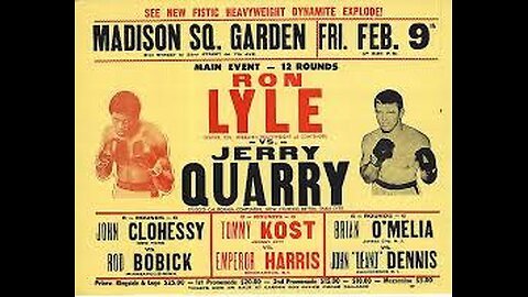 Jerry Quarry vs Ron Lyle - Feb 09 1973 - MSG, NY