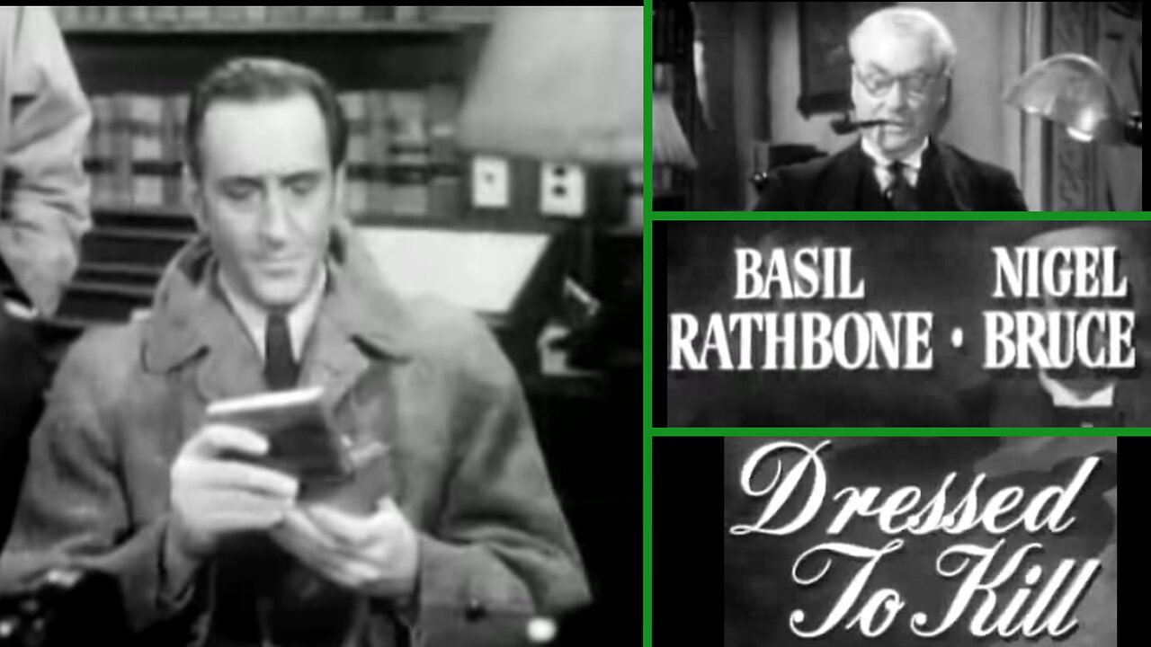 Sherlock Holmes: Dressed to Kill (1946) | Basil Rathbone & Nigel Bruce | Classic Mystery Thriller