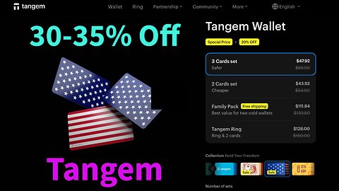 Tangem Limited Time Promo - 30-35% off 3-card set
