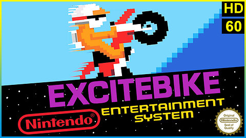 Excite Bike / Vs Excite Bike. (Nintendo / NES). 2 Player. Lets Play. PugmanPlays HD.