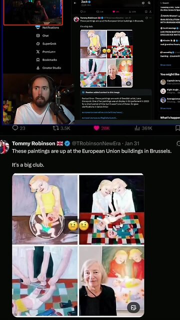 These paintings are up at EU Parliament