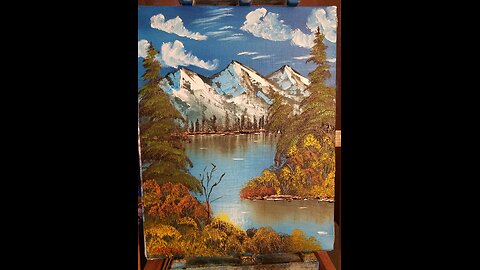 A Touch of Fall and Winter Oil Painting