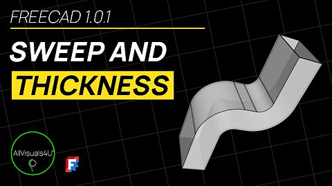 ⏱ TIMELAPSE 🍃 FreeCAD Additive Pipe - Air Duct - FreeCAD Pipe - FreeCAD Sweep - FreeCAD 1 Tutorial