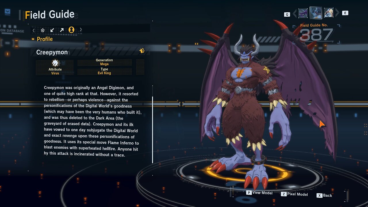 creepymon all digivolution/de-digivolution/profile Digimon Story Time Stranger