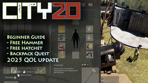 City 20 - Get free essential tools and backpack!