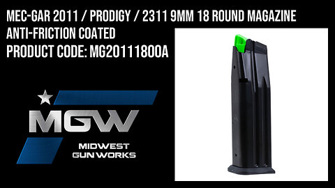 Mec-Gar 2011 / Prodigy / 2311 9mm 18 Round Magazine Anti-Friction Coated - MG20111800A