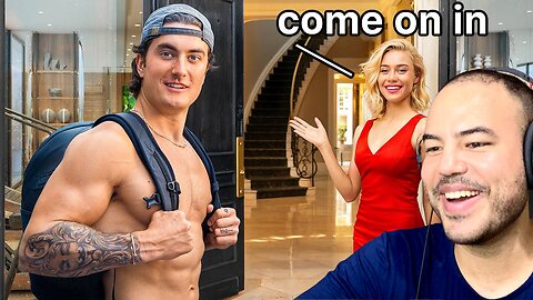 Dario reacts Jesse James west | Asking Mega Millionaires to Workout in Their Home Gyms!