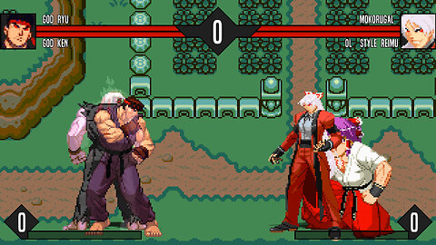 MUGEN - God Ryu & God Ken vs. Mokorugal & Ol' Style Reimu - Download