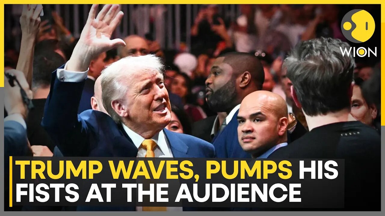 US President Donald Trump Attends UFC 314 Event | World News | WION