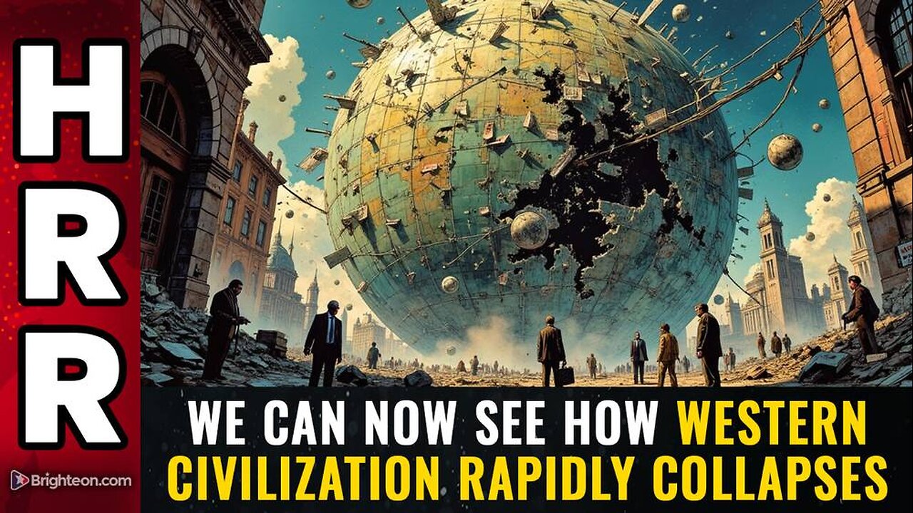 We can now see how western civilization RAPIDLY COLLAPSES