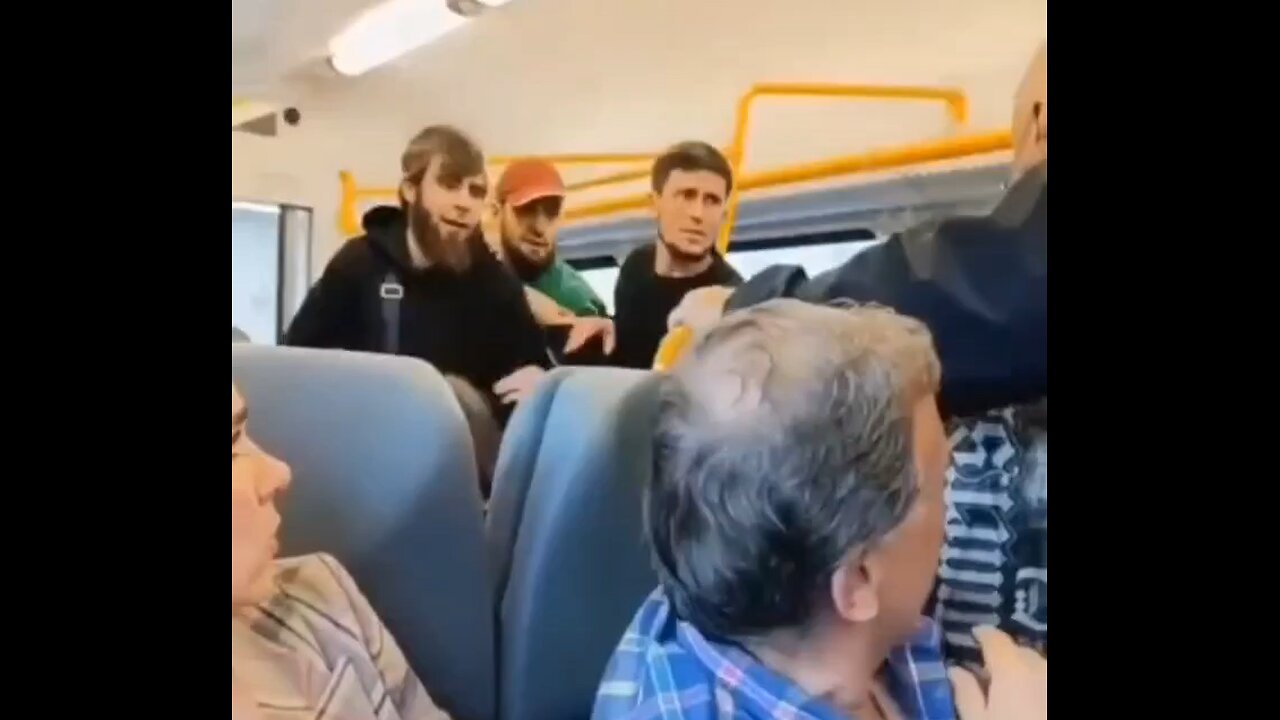 Russia: Muslims Lunatics try to stab a train conductor who wsked them to buy tickets. How dare he?