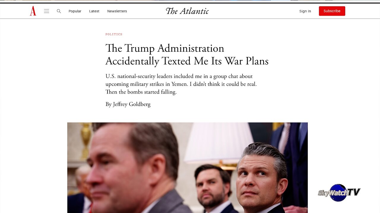 Five in Ten 3/25/25: Security Glitch Inside the White House
