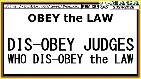 OBEY the LAW