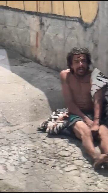 Dude get caught sleeping with his 🥜 out